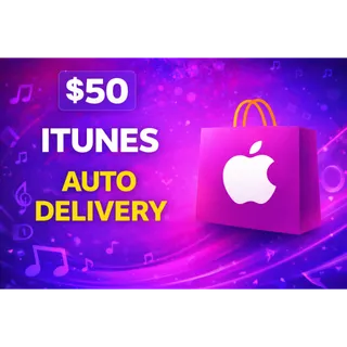 Apple / iTunes Gift Card $50 USD (USA) | Instant Delivery | Fast & Secure