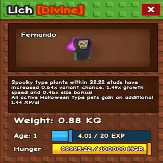 Lich (Grow A Garden)