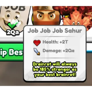 New job job job sahur Secret