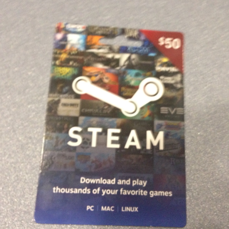 Steam $50 Gift Card, Music & Gaming, Food & Gifts