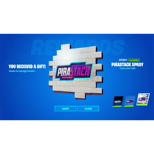 Fortnite Pirastack Spray Code