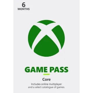Xbox Game Pass Core 6 months Key INDIA