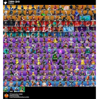 [PC/XBOX/PSN] 🔥 LEVEL 3419 🔥 259 RARE SKINS 🔥PETER GRIFFIN 🔥OG STW🔥ANDROMEDA 🔥GALAXY SCOUT 🔥WILD CARD🔥VALERIA 🔥FULL ACCESS✅