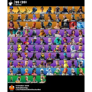 [PC/XBOX/PSN]💙LEVEL 2989💙95 RARE SKINS 💙GOLD MIDAS💙GOLD BRUTUS💙BLUE TEAM LEADER💙TART TYCOON💙CARBON COMMANDO 💙FULL ACCESS✅