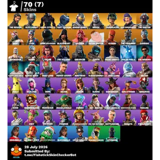 [PC/XBOX/PSN] 🔥LEVEL 1086 🔥70 RARE SKINS 🔥THE REAPER 🔥ELITE AGENT 🔥OMEGA (STAGE 5)🔥TART TYCOON ⚔️ DRIFT 🔥FULL ACCESS✅