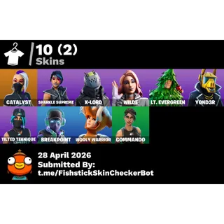 [PC/XBOX/PSN] 🔥LVL 235🔥10 SKINS🔥CATALYST💙SPARKLE💀X-LORD🛡️Y0ND3R⚔️TILTED👑BREAKPOINT💪FULL ACCESS✅