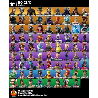 [PC/XBOX/PSN] 🔥LEVEL 1849🔥80 RARE SKINS🔥THE REAPER🔥ELITE AGEN🔥OMEGA (STAGE 5)🔥DRIFT🔥THE ICE KING🔥THE PRISONER🔥FULL ACCESS✅