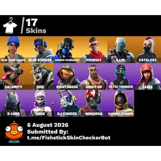 [PC/XBOX/PSN] 🔥 LEVEL 264 🔥 17 RARE SKINS 🔥BLUE TEAM LEADER 🔥 CATALYST 🔥 CALAMITY 🔥DIRE 🔥 CARBON COMMANDO  🔥 FULL ACCESS✅