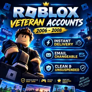 💙 ROBLOX OG 2006–2008 💙 RARE LEGACY ACCOUNT ⭐ FULL ACCESS 🔥 EMAIL CHANGEABLE 🔐