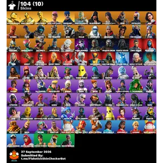 [PC/XBOX/PSN] ✨LEVEL 1587✨104 RARE SKINS✨GOLD MEOWSCLES✨GOLD MIDAS ✨GOLD BRUTUS ✨ SPECTRA KNIGHT ✨ CATALYST ✨ FULL ACCESS✅