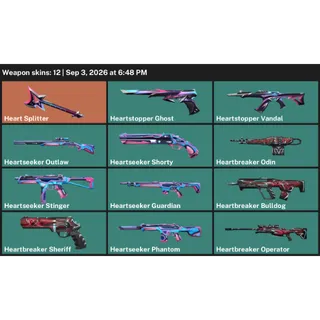 💎12 SKINS | HEARTSTOPPER VANDAL 💗 | HEARTBREAKER OPERATOR 🔥 | LVL 75 | 330 RP | EU 🎮 | FULL ACCESS + EMAIL CHANGEABLE ✅