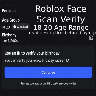 Roblox Chat Age Verify (18-20 Range)