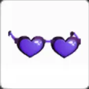 Purple Heart Glasses