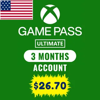 XBOX GAME PASS ULTIMATE 3 MONTH ACCOUNT