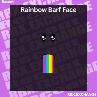 Rainbow Barf Face | Code Item