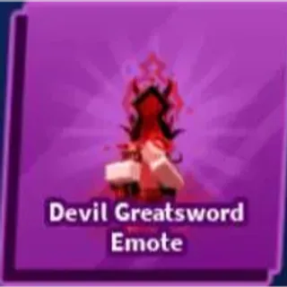 Devil Greatsword Emote