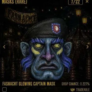 Glowing Captain Mask