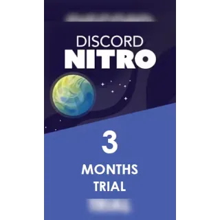 Discord Nitro - 3 Month Subscription