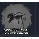 APPA Apparition Fossil Giganotosaurus DINOSAUR SIMULATOR
