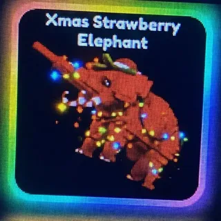 🍓 XMAS STRAWBERRY ELEPHANT (99)🍓
