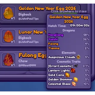 GOLDEN NEW YEAR EGG 2026