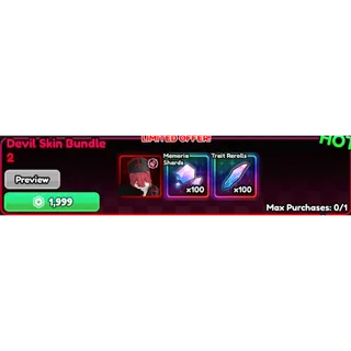 DEVIL SKIN 2 BUNDLE / ANIME VANGUARDS