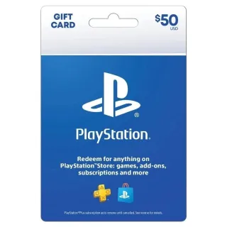 $50.00 USD PlayStation Store