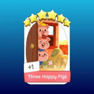 THREE HAPPY PIGS ⭐ Monopoly Go ⭐ Fast Delivery