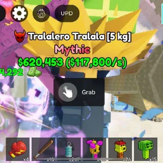 Tralalero tralala 117k per seconds merge and fight