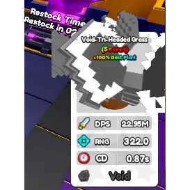 Void tri-headed Grass Mutant Plant Base Defense 