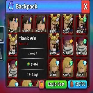 5x 1 in 1qi/s + raw units Anime Dice
