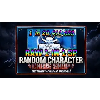 1 in 1 SP Raw Random Character Anime Dice 