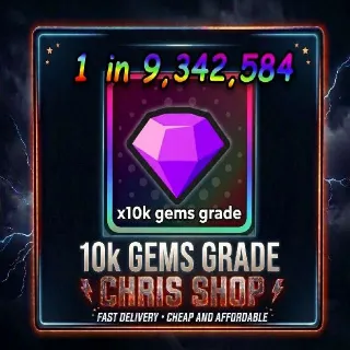 10K Gems Anime dice