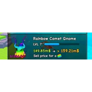 Rainbow comet Gnome 6 mutations Roll A Gnome