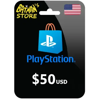 (US) $50.00 PLAYSTATION STORE - AWESOME PRICE!