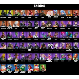 FORTNITE OG ACCOUNT - 67 Skins: Darth Vader | Xander | Twyn | Mizuki | Valeria | Torin | Malik | Peter Griffin | Nezumi...