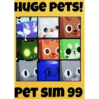 Random huge pets for sale $1.25 each 