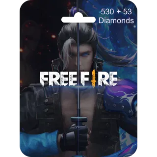$5.00 USD Free Fire 530 + 53 Diamonds Pins (Argentina)