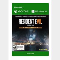 RESIDENT EVIL 7 biohazard Gold Edition Xbox One and Windows 10 PC Digital Code (AR - Argentina) - 𝓐𝓾𝓽𝓸 𝓓𝓮𝓵𝓲𝓿𝓮𝓻𝔂