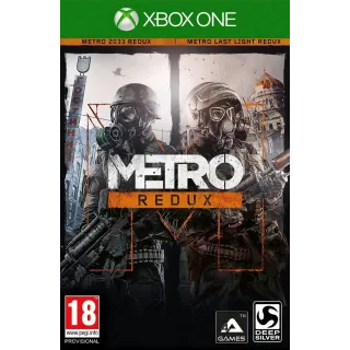 Metro Redux Bundle Xbox One Digital Code (AR - Argentina) - 𝓐𝓾𝓽𝓸 𝓓𝓮𝓵𝓲𝓿𝓮𝓻𝔂