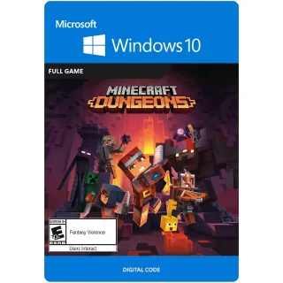 Minecraft Dungeons Hero Edition Windows 10 PC Digital Code (AR - Argentina) - 𝓐𝓾𝓽𝓸 𝓓𝓮𝓵𝓲𝓿𝓮𝓻𝔂