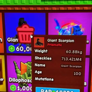 Giant scorpion 60.88kg