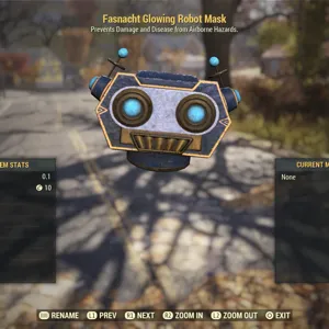 Glowing Robot Mask