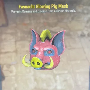 Glowing Pig Mask