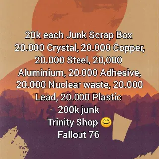Junk | 20k Each Junk Scrap Box