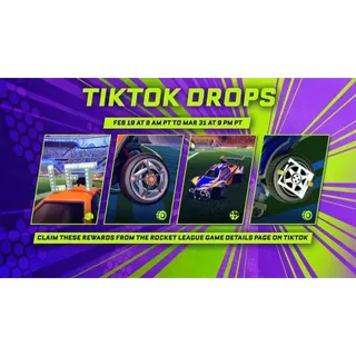 ROCKET LEAGUE LFT TOPPER, NINJA WHEELS, DUNE RACER DECAL (TIKTOK BUNDLE) CODE