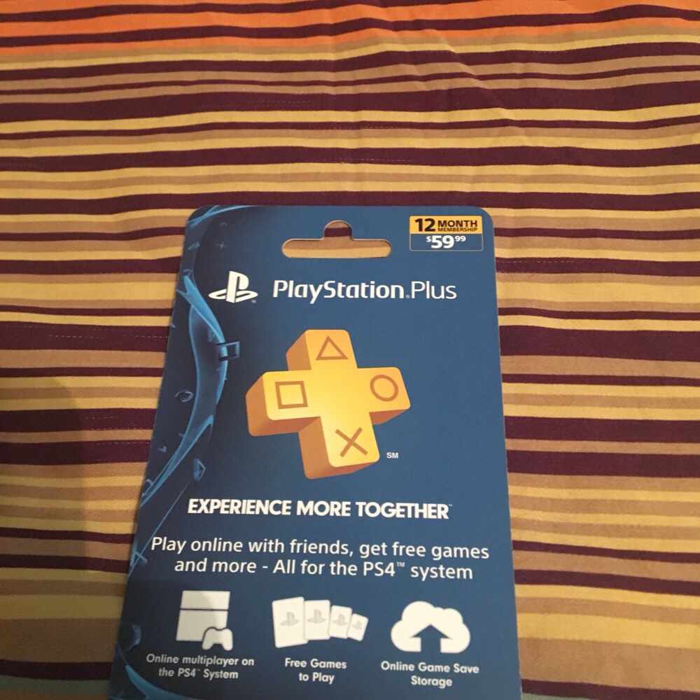 ps4 plus card 1 year