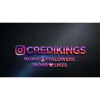 10,000 Instagram Followers + 15,000 Likes | FAST Delivery | 1-Year Guarantee