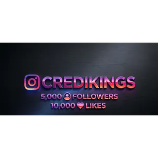 5,000 Instagram Followers + 10,000 Likes | FAST Delivery | 1-Year Guarantee