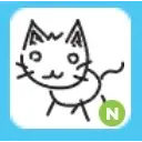 Neon 2D Kitty